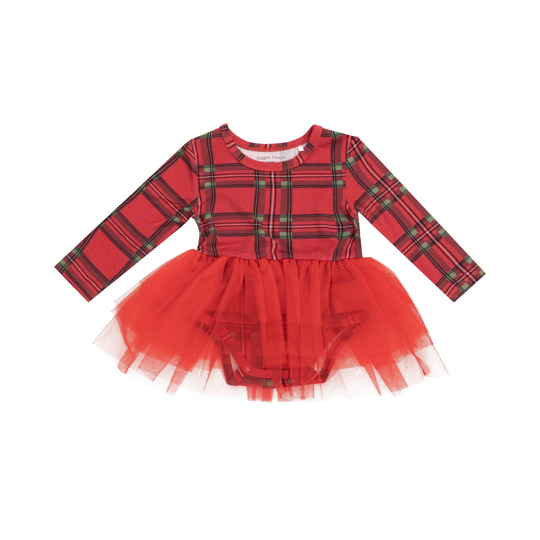 Holiday Plaid Tutu Bodysuit