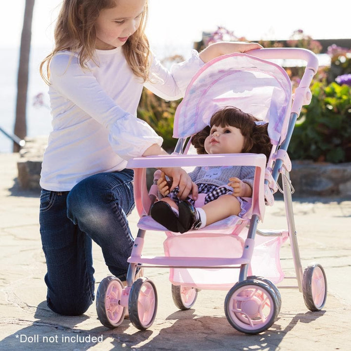 Baby Doll Pink Snack N Go Shade Stroller