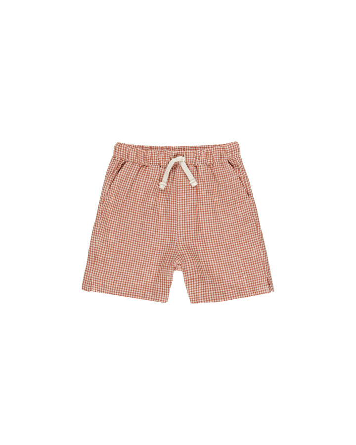 Perry Short Poppy Gingham