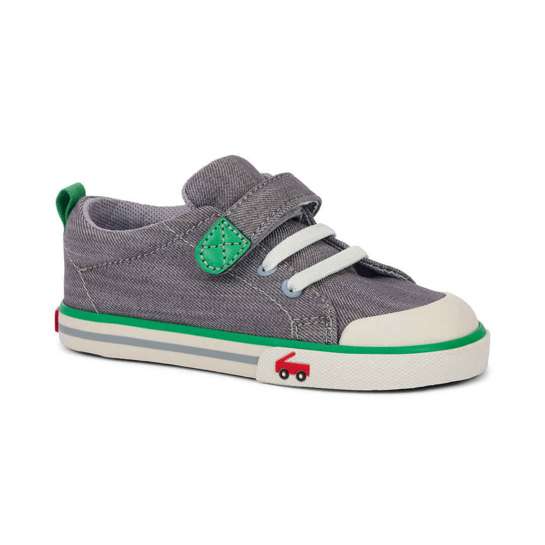 Stevie II Gray Denim Green