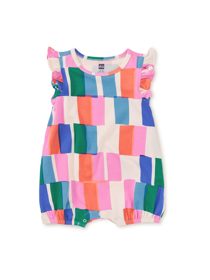 Capacabana Tile Flutter Baby Romper