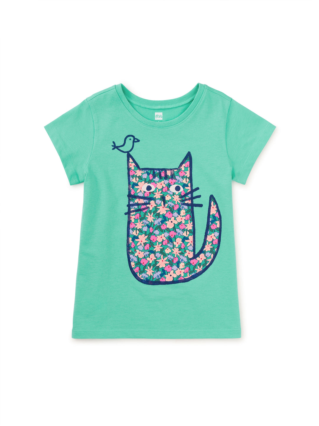 Floral Cat Graphic Tee