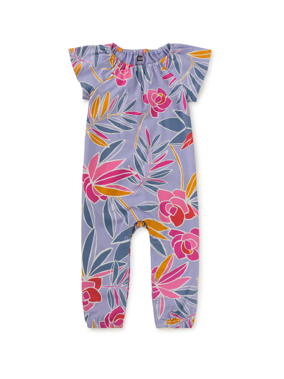 Tropical Gardenias Flutter Romper