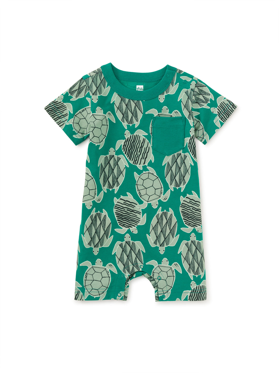 Tiled Turtles Baby Romper