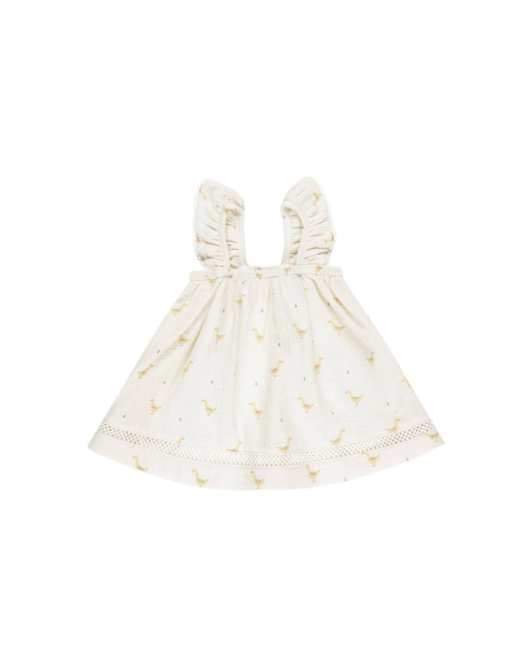 Ruffled Tank Dress Geese