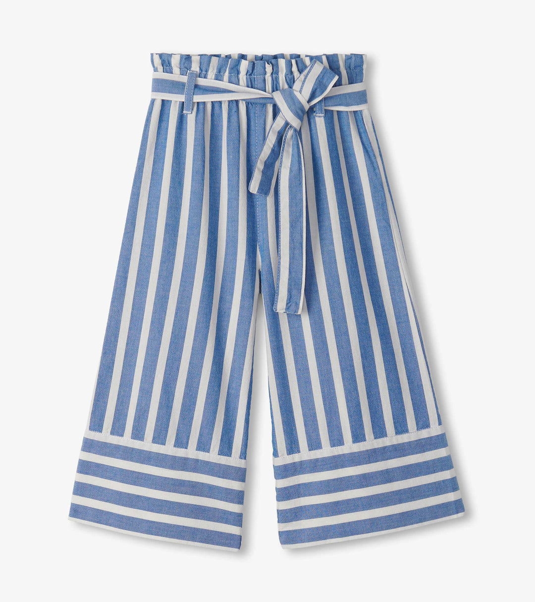 Powder Stripe Cropped Paperbag Pant