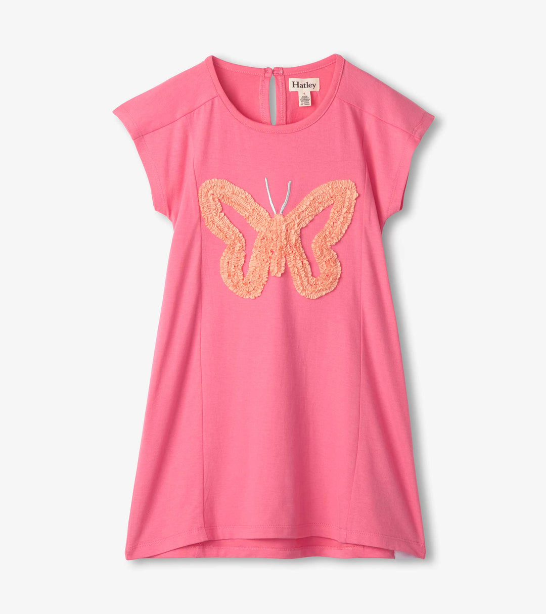 Pink Butterfly A-Line Panel Dress