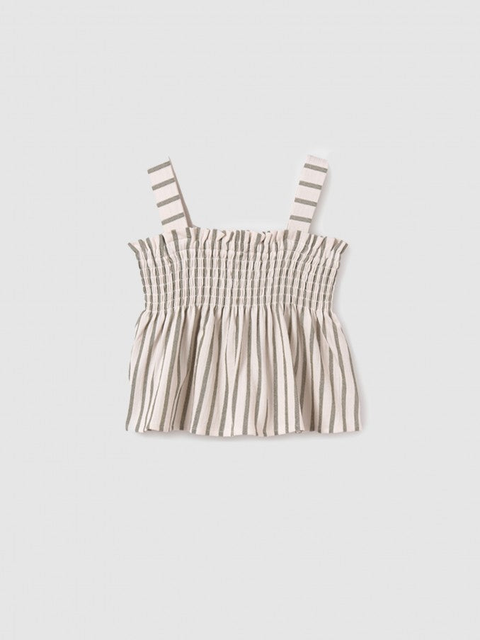 Striped Smocked Tank