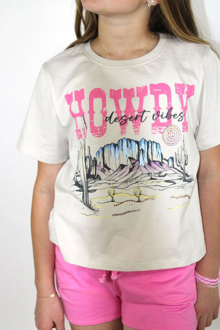 Rhinestones howdy desert vibes shirt