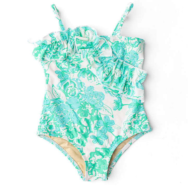 Ruffle Charming Rose Swimsuit