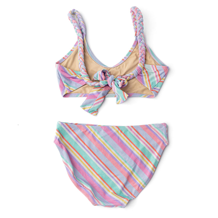 Shimmer Diagonal Stripe Tie Bikini