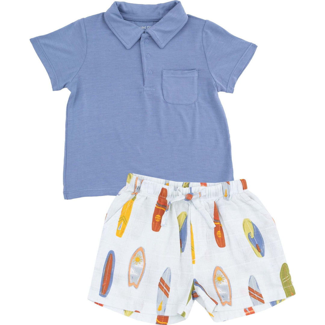 Polo Shirt & Muslin Short Vintage Surfboards