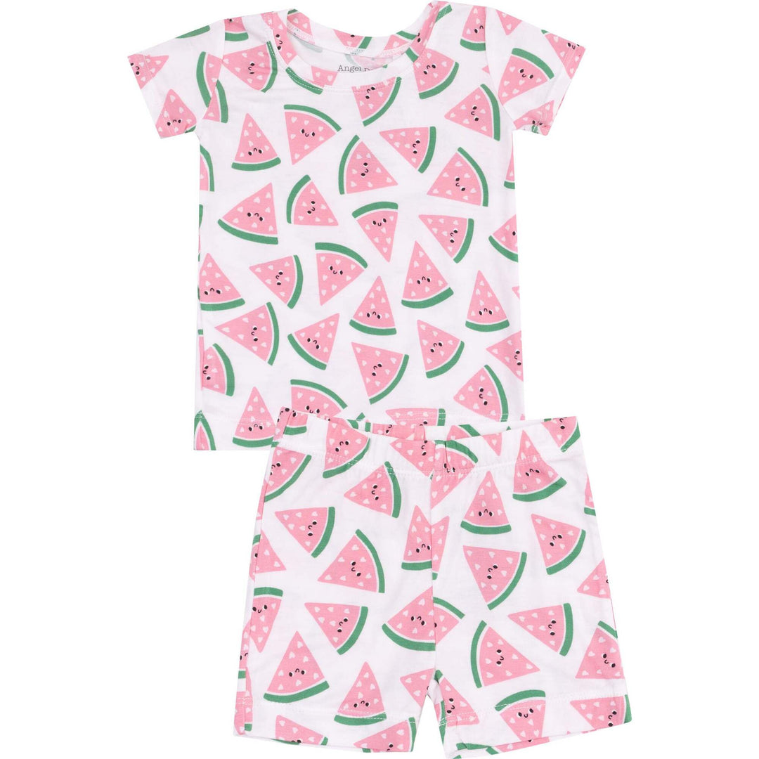 Watermelon Hearts Loungewear Pajama Short Set