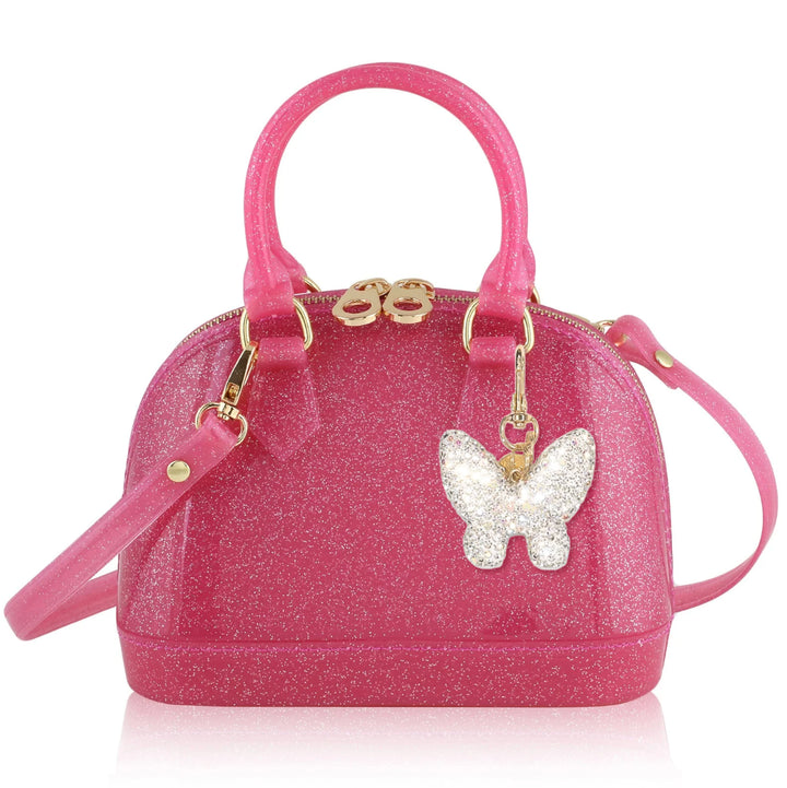 Cate Hot Pink Sparkle Purse Born to Fly