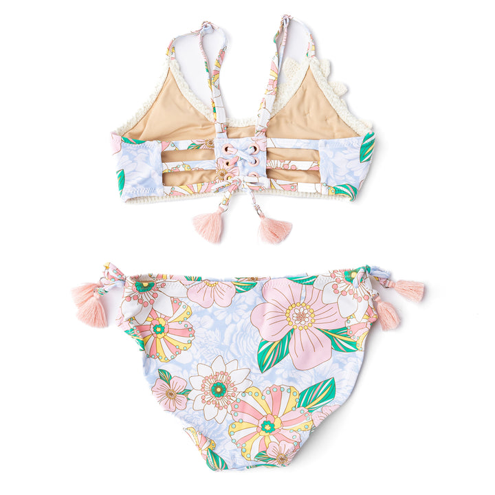 Retro Floral Crochet Bikini
