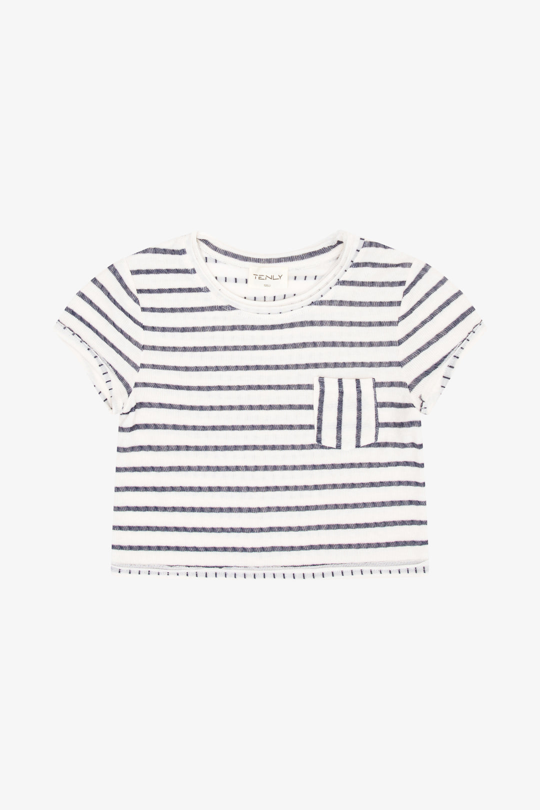 Double Bonded Reversible Pocket Tee Indigo Storm