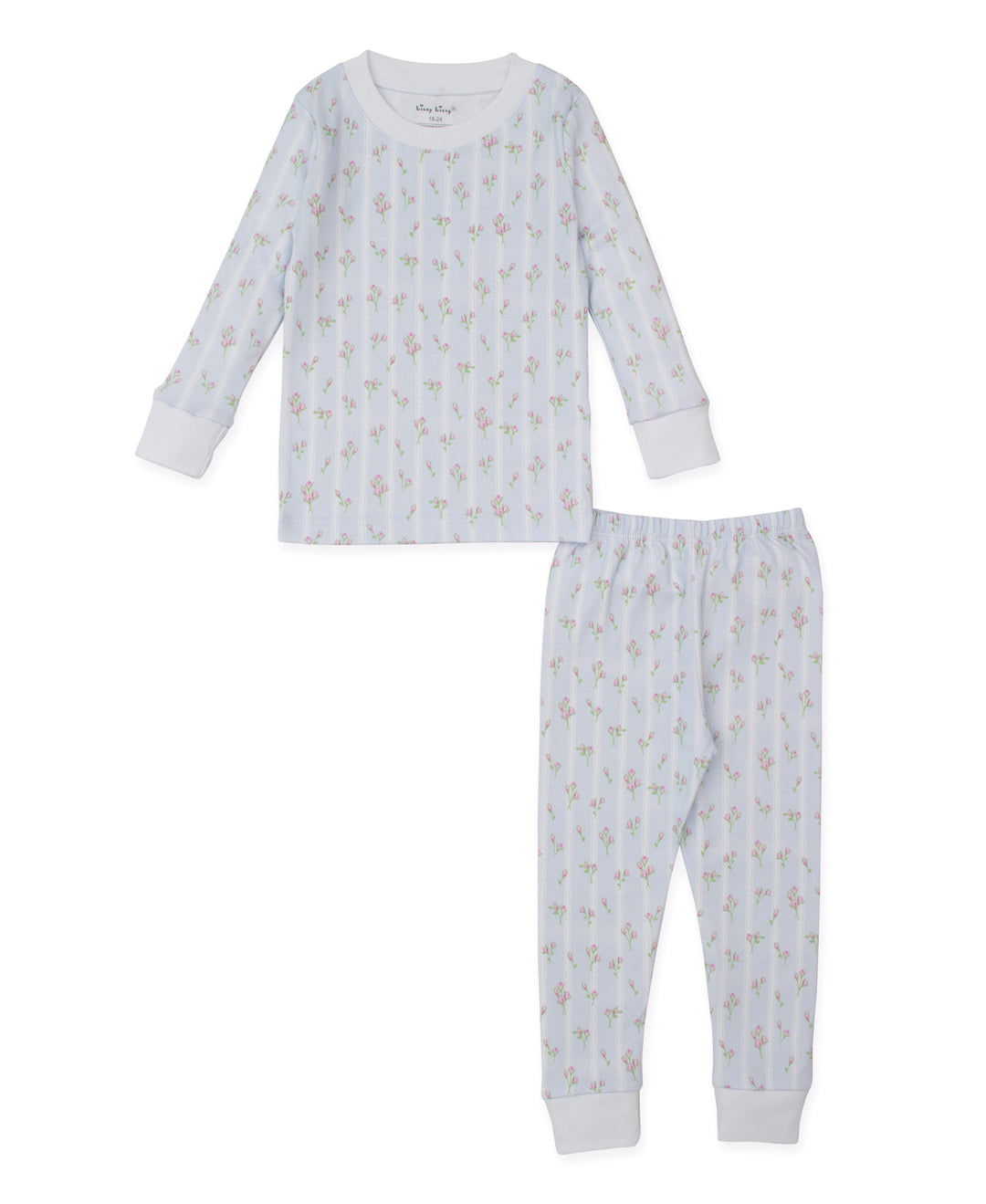 Ribbon Stripe Bouquets Pajama Set