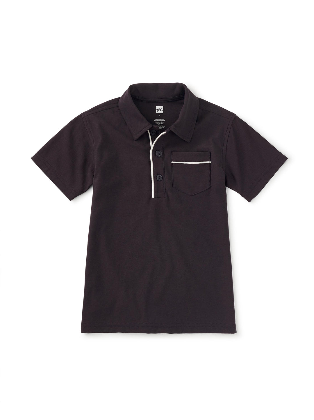 Piped Polo Indigo