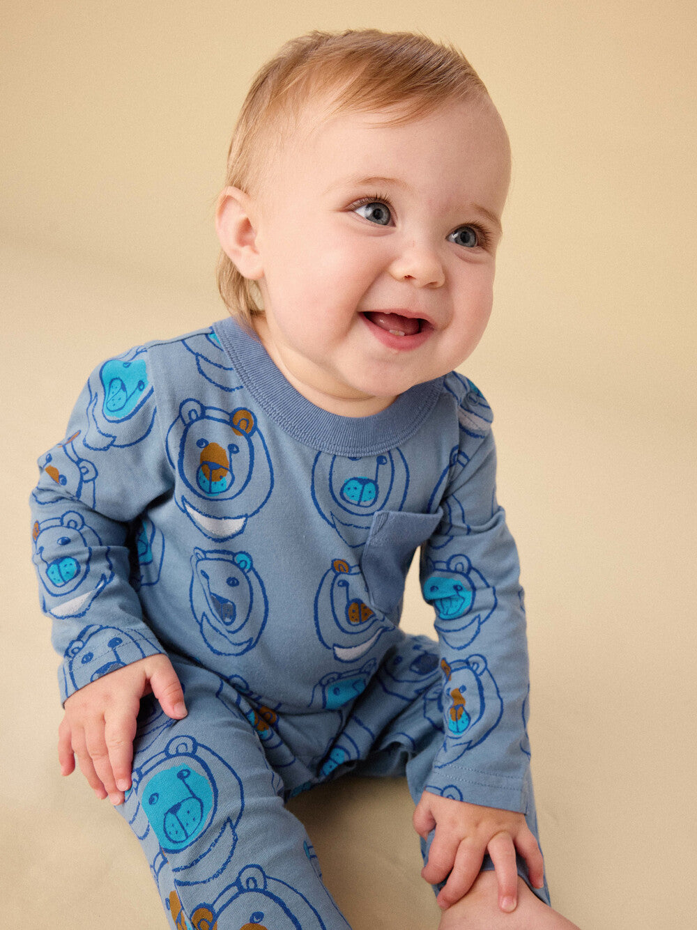 Moon Bear Pocket Baby Romper