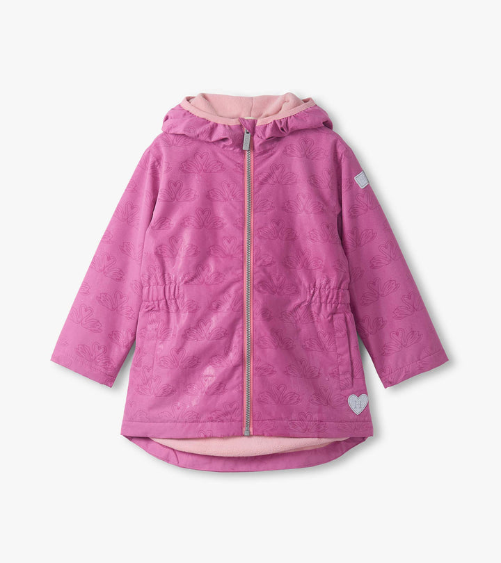 Heart Swans Color Changing Raincoat