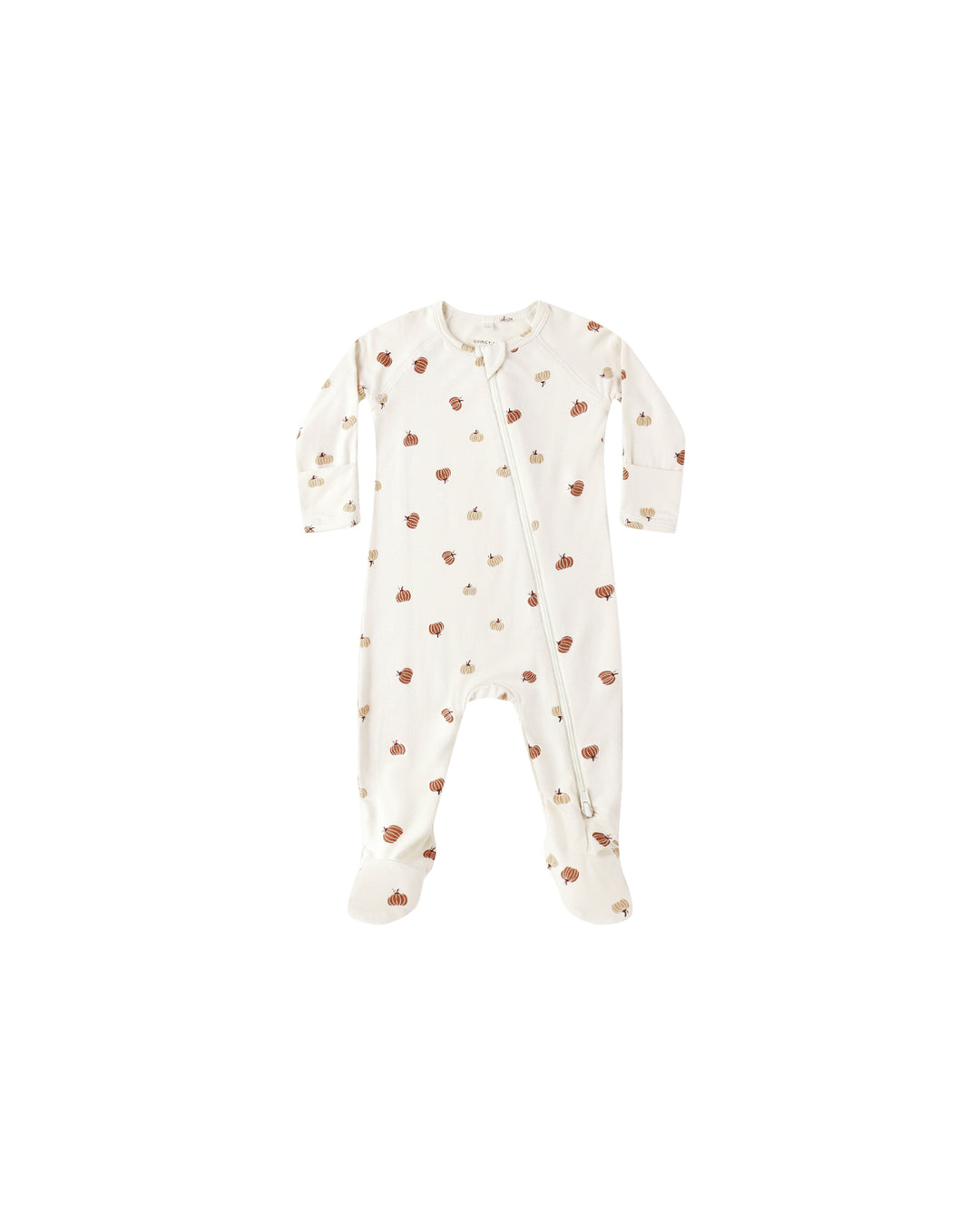 Pumpkins Bamboo Zipper Footie