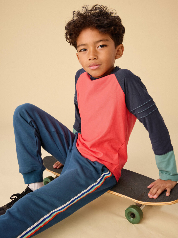 Scarlet Colorblock Raglan