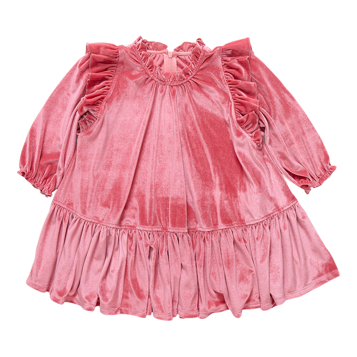 Desert Rose Velour Harper Dress