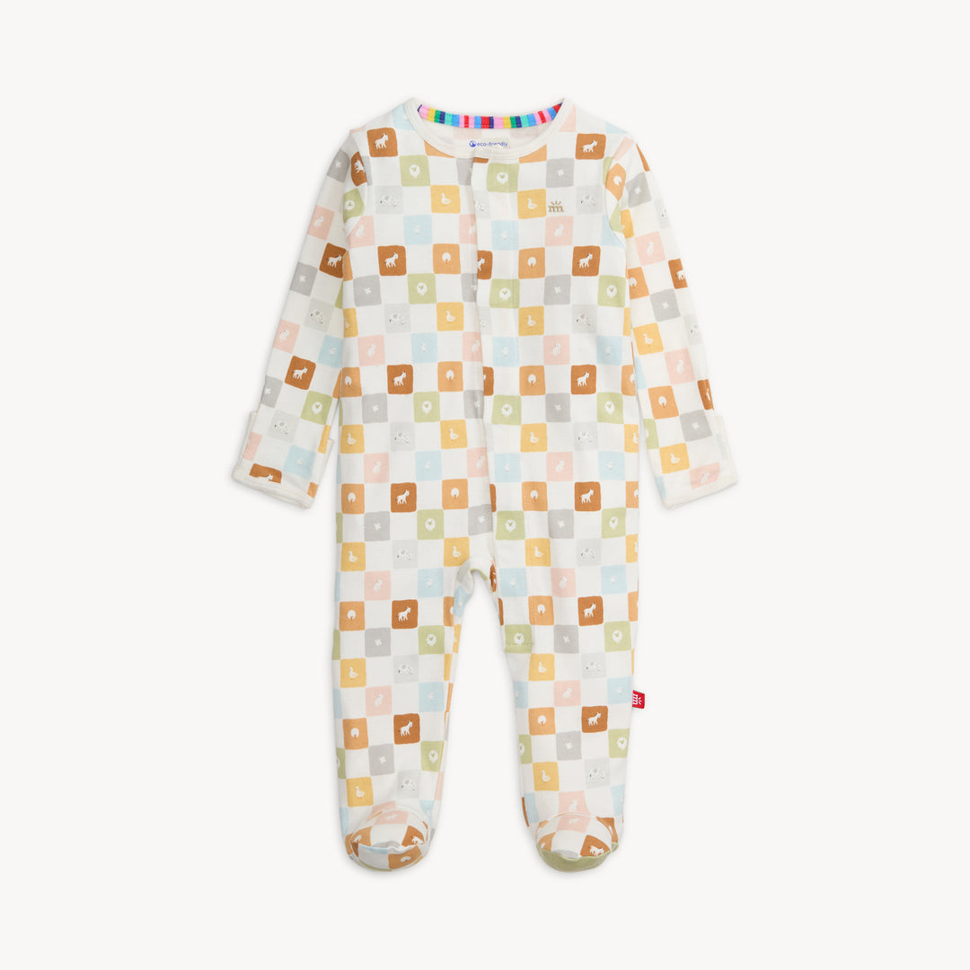 Checkmate Organic Cotton Magnetic Footie