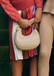 Faux Leather Logo Bag