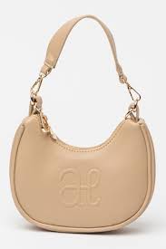 Faux Leather Logo Bag
