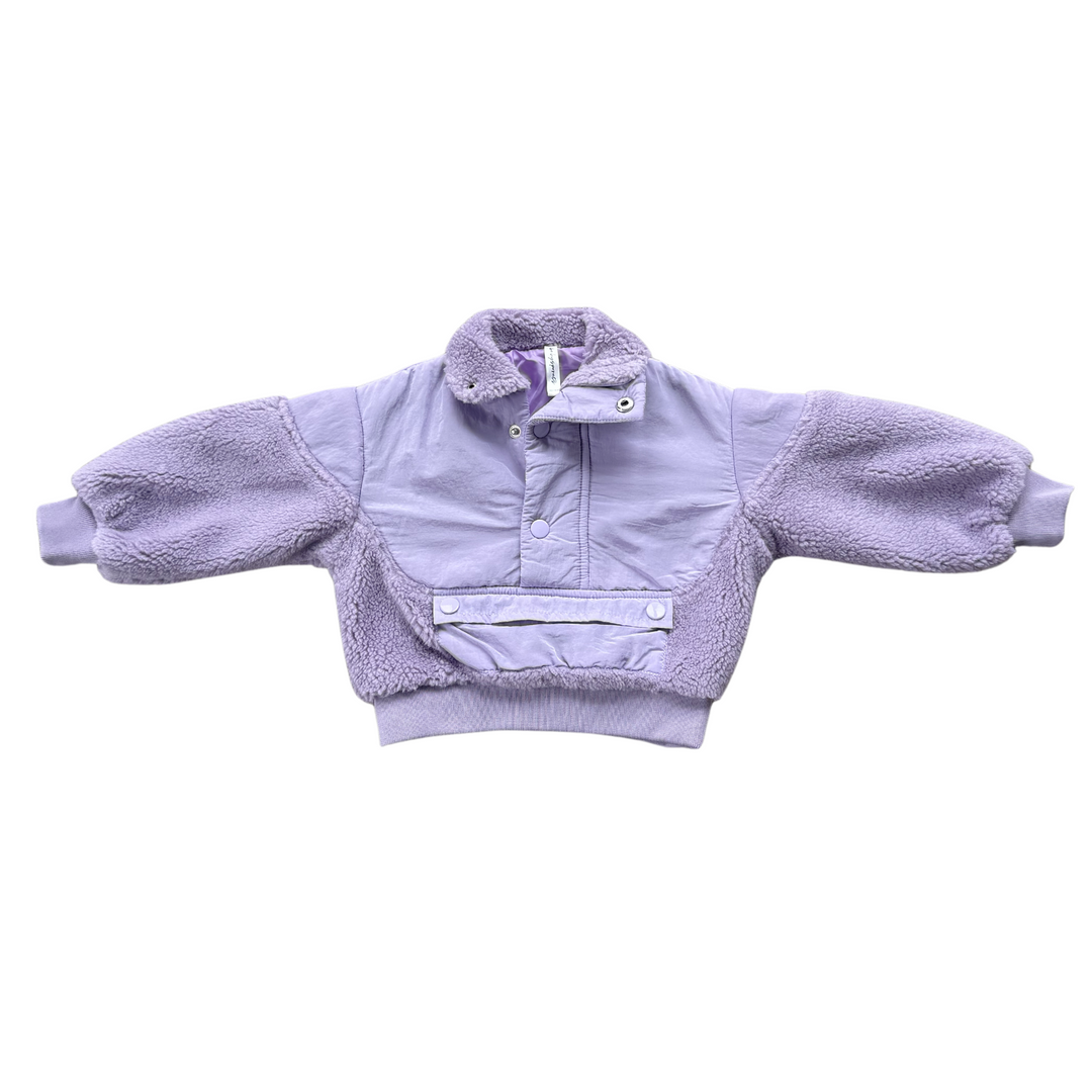 Lavender Fog Sherpa Pullover