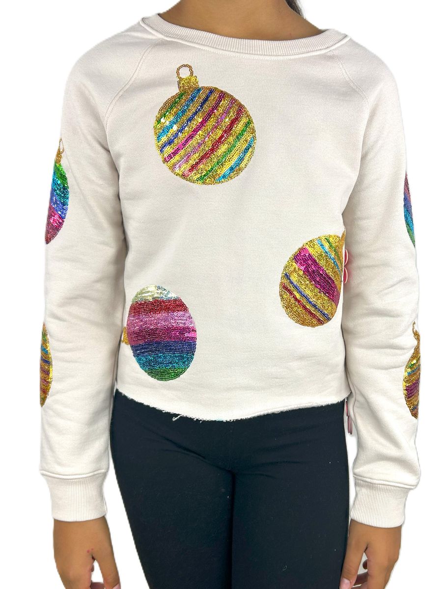Sequin Ornament Sweatshirt