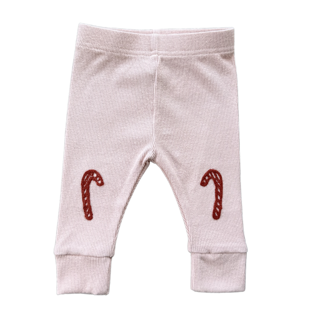 Candy Cane Ribbed Legging
