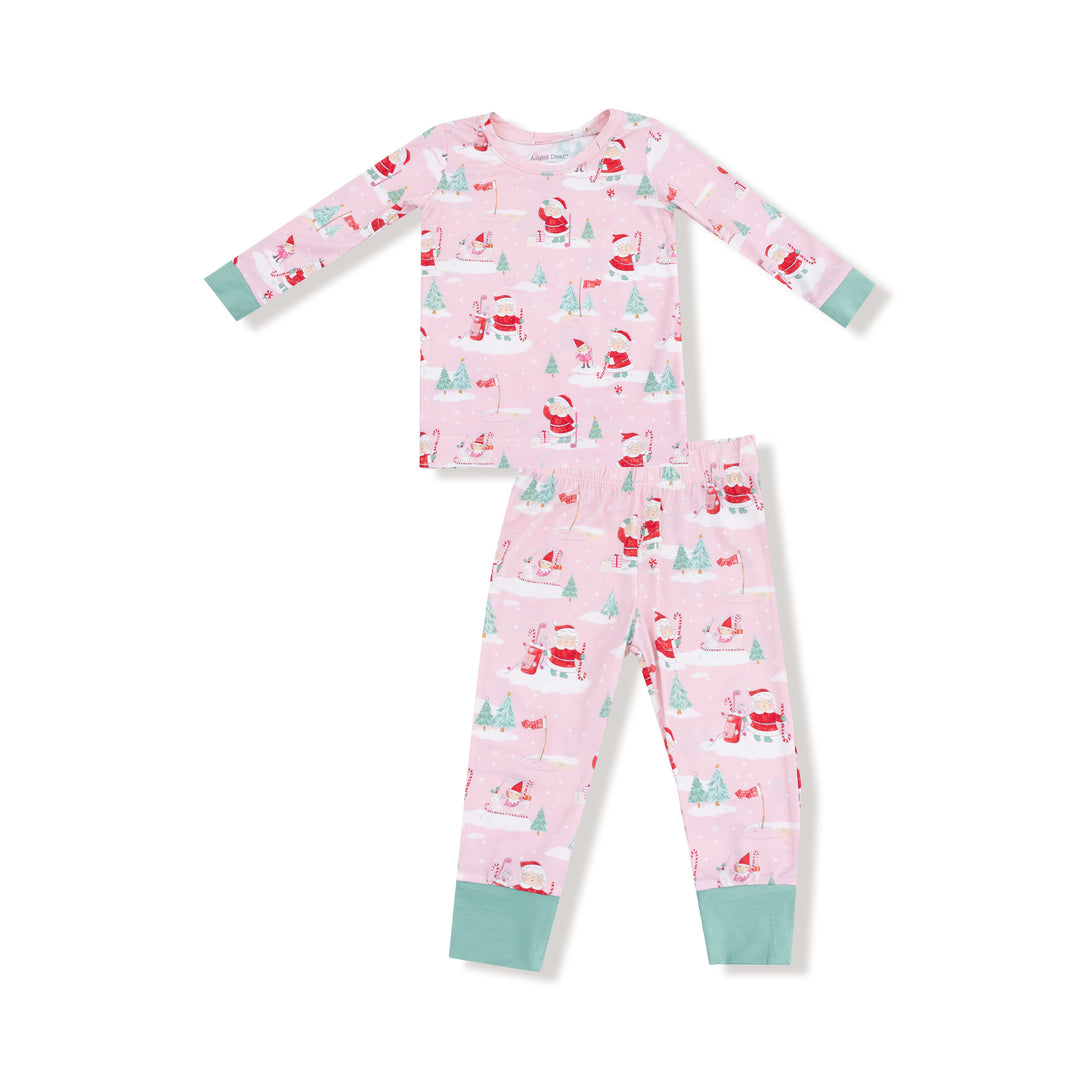 Golfing Mrs. Claus And Elves Loungewear Pajama Set