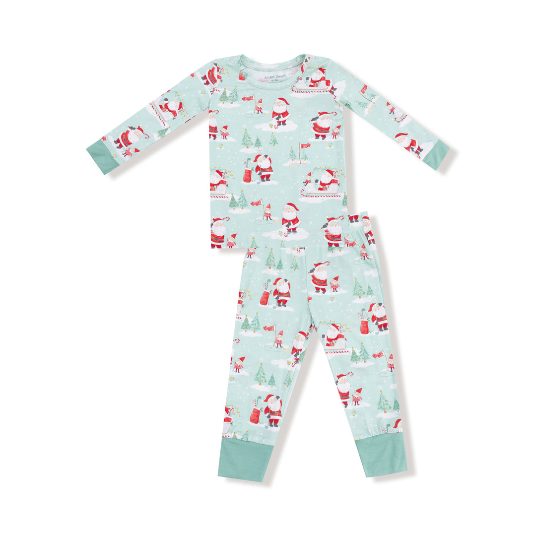 Golfing Mrs. Claus And Elves - Loungewear Pajama Set