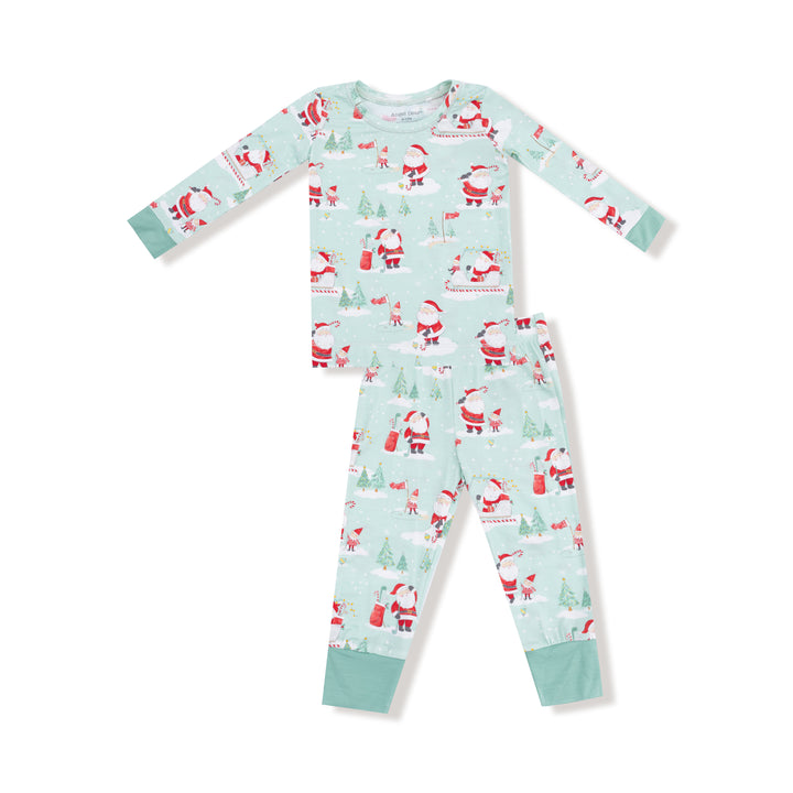 Golfing Mrs. Claus And Elves - Loungewear Pajama Set