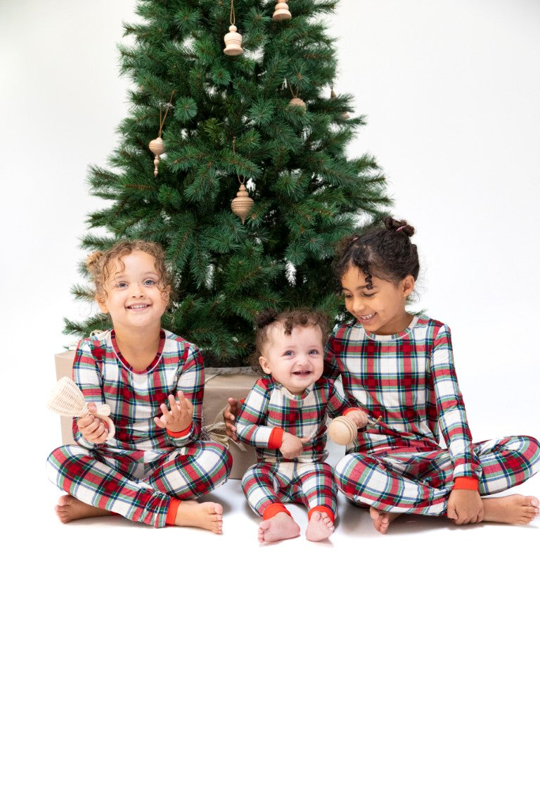 Holiday Plaid Loungewear Pajama Set
