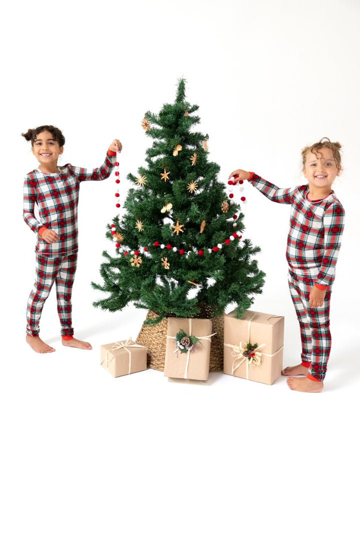 Holiday Plaid Loungewear Pajama Set