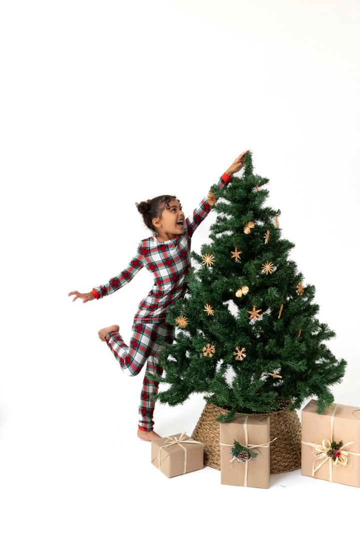 Holiday Plaid Loungewear Pajama Set