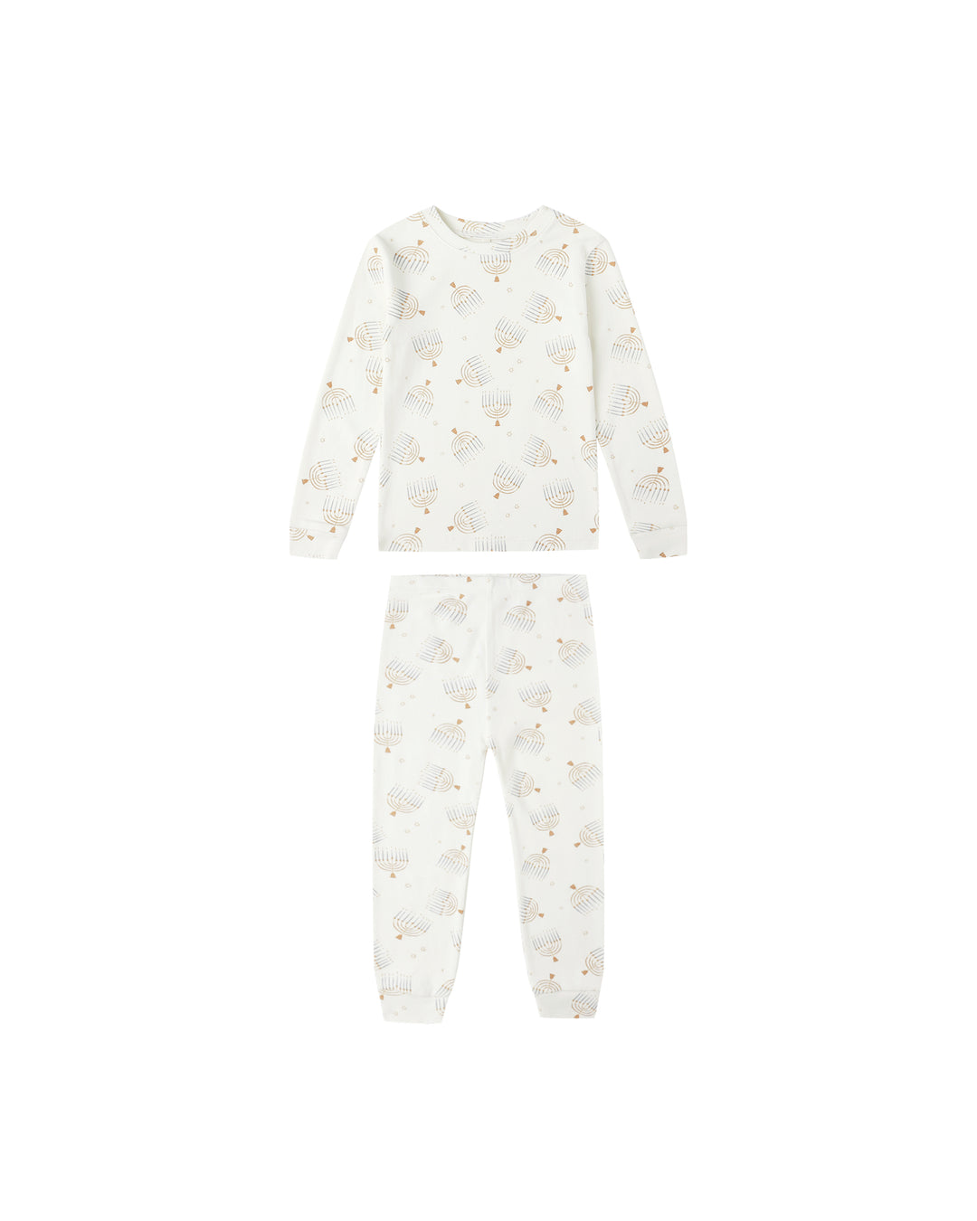 Organic Long Sleeve Pajama Set Hanukkah