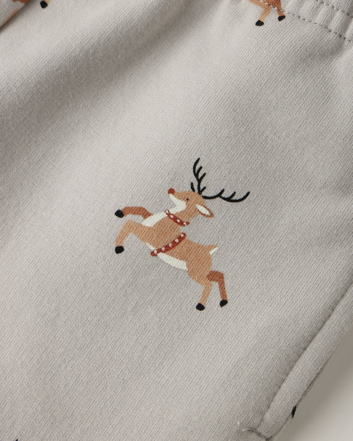 Relaxed Fleece Sweatpants Reindeer