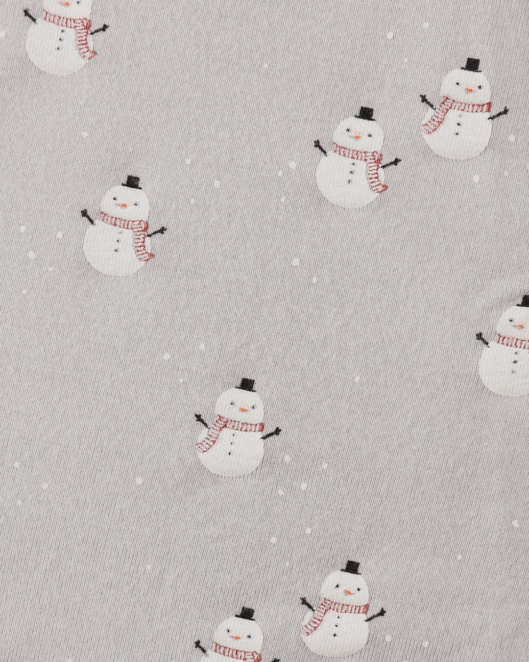 Bamboo Zip Footie Snowmen