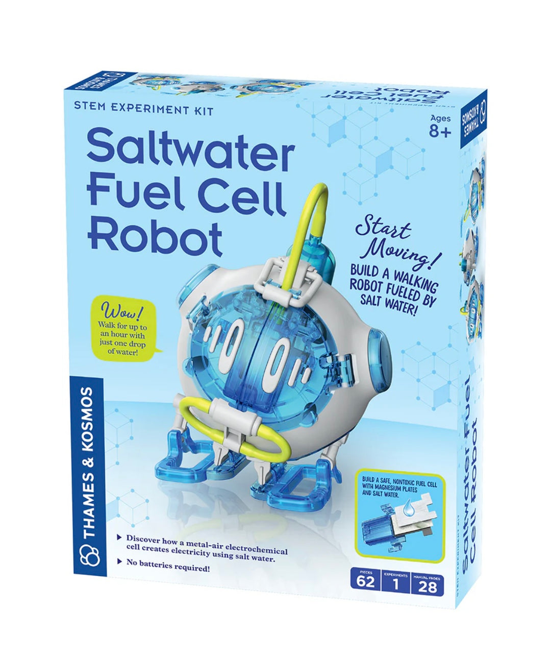 Saltwater fuel cell robot