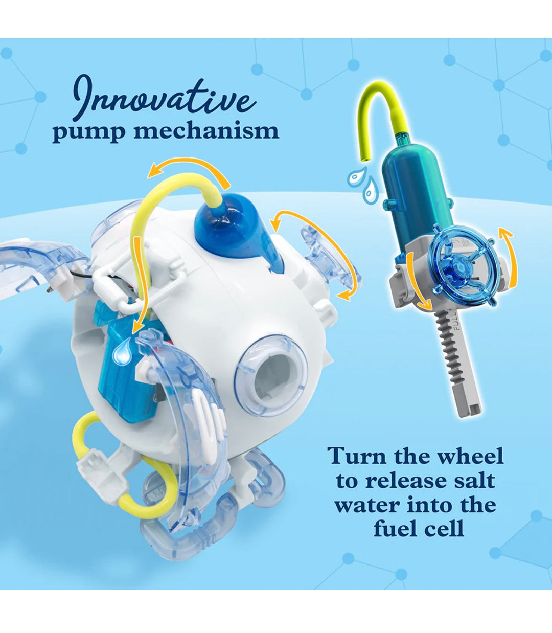 Saltwater fuel cell robot