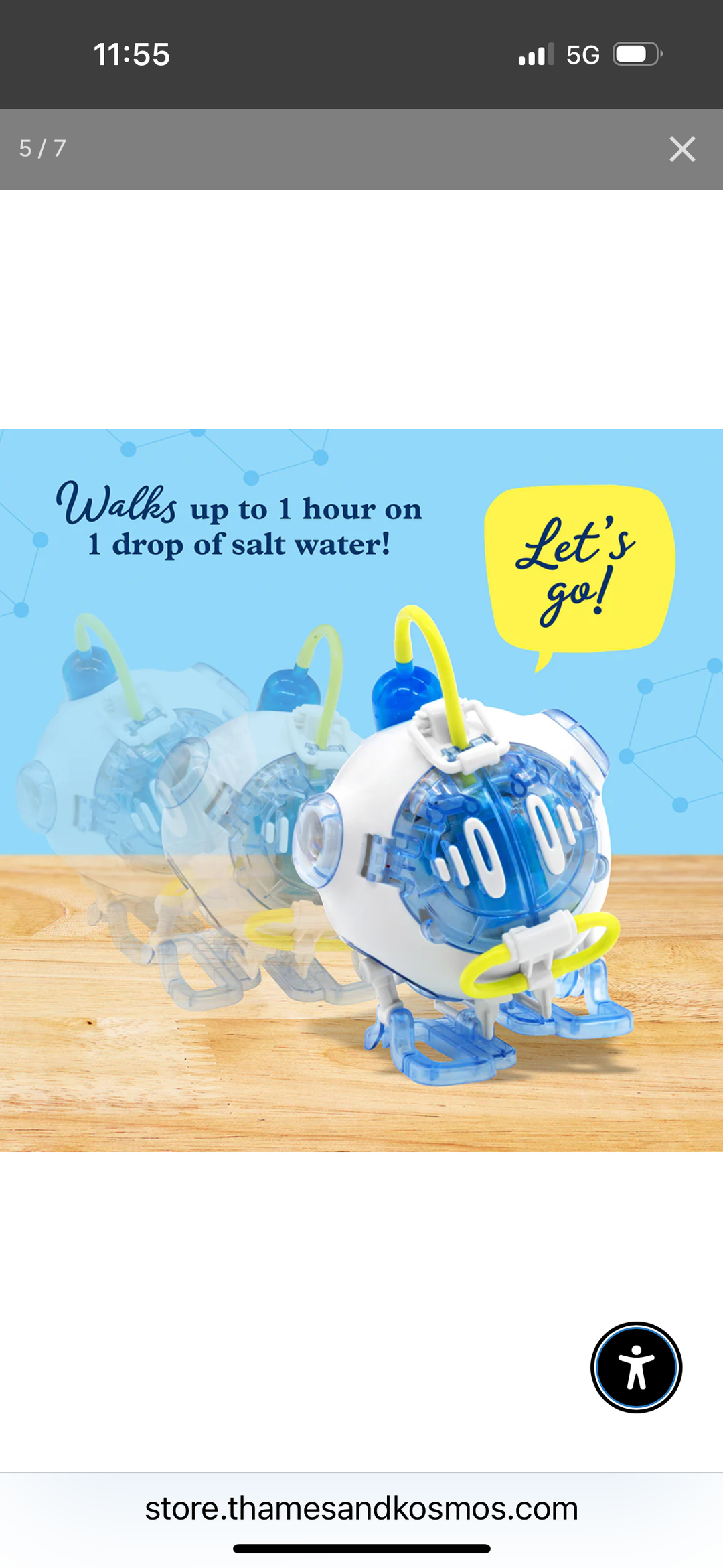 Saltwater fuel cell robot