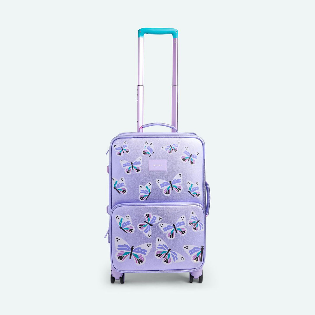 Logan Carry On Suitcase Butterfly