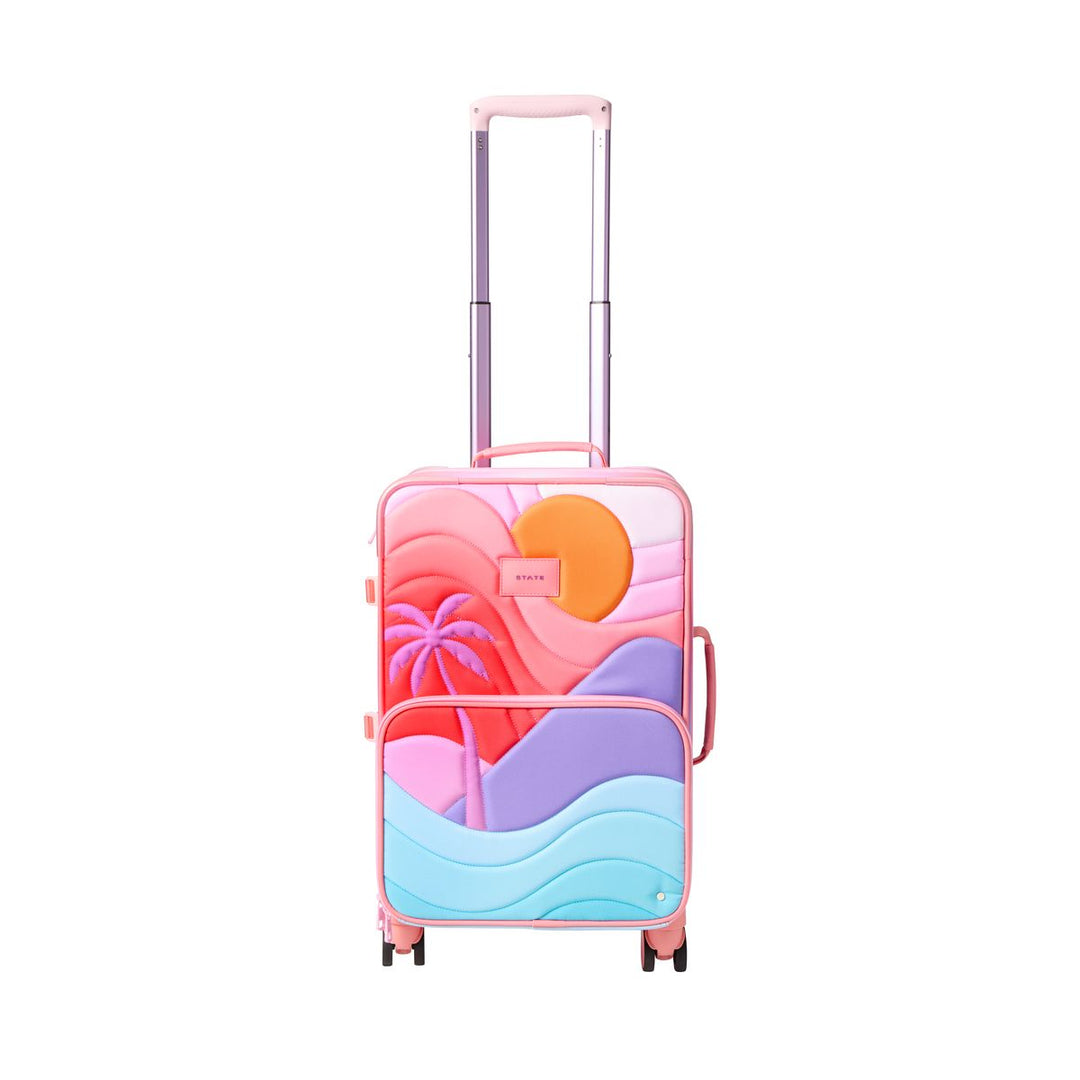 Logan Carry On Suitcase Sunset Puffer
