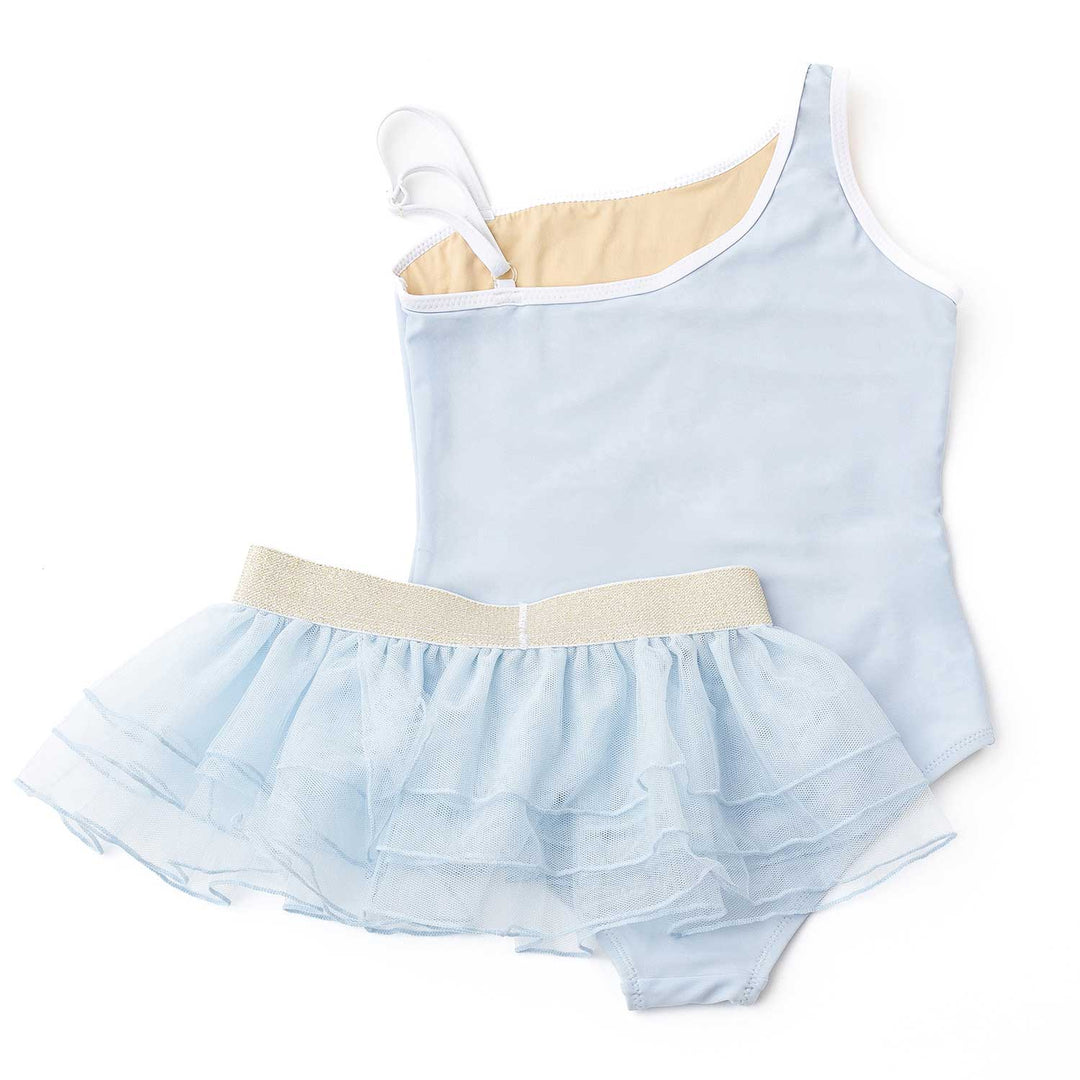 Blue Bow One Piece & Tutu Swim Set