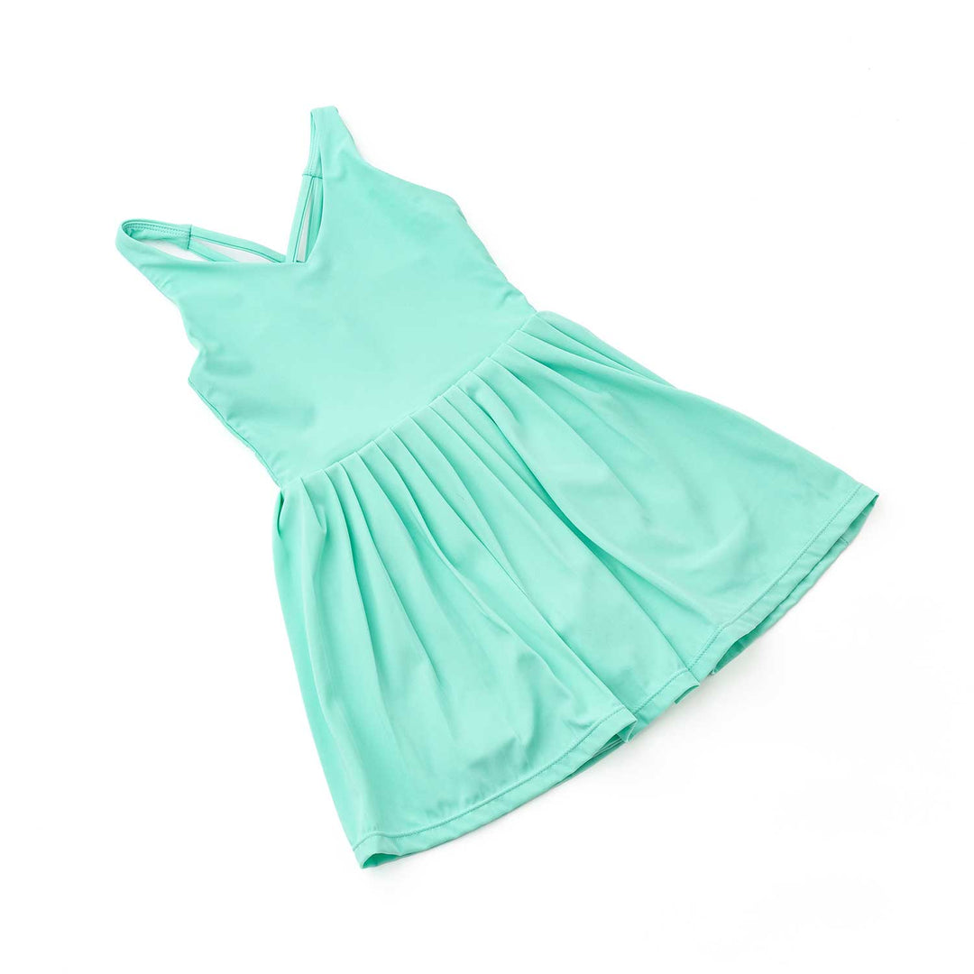 Pleated Active Dress Green
