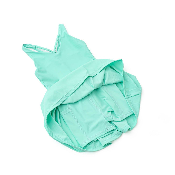 Pleated Active Dress Green